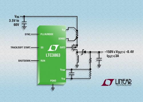 60V 低 IQ 负输出控制器LTC3683